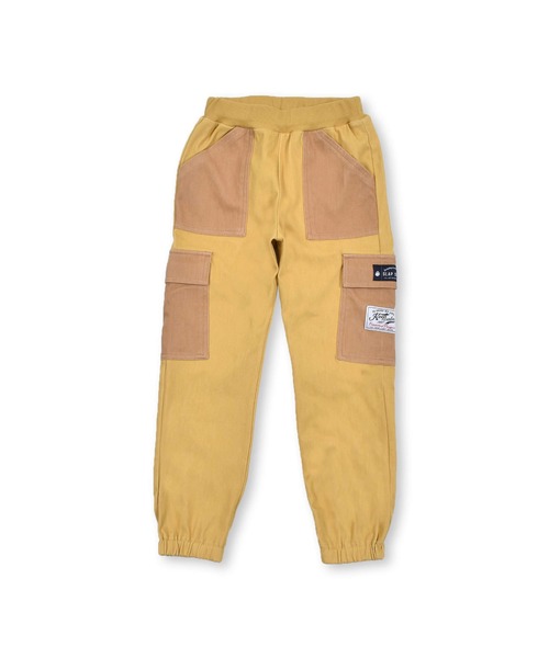 SLAP SLIP（スラップスリップ）の「SLAPSLIP/配色フラップポケット付カーゴパンツ(80~130cm)（カーゴパンツ・キッズ・イエロー/グリーン・130/110/100/90/120/80）」の5枚目の写真