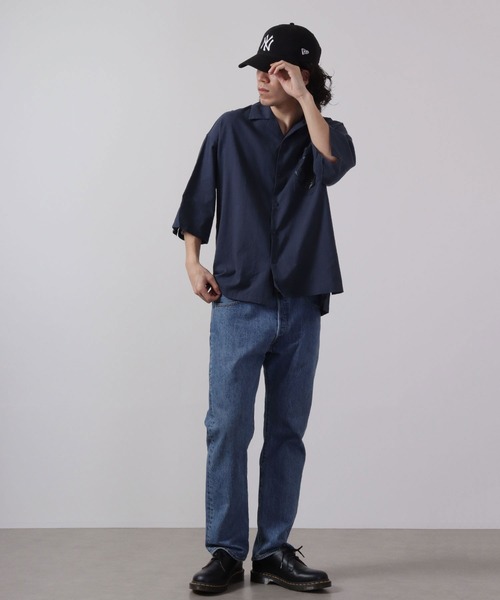 波達(NAMITATSU)(ナミタツ)の「波達(NAMITATSU) コットンガーゼポケットプリントシャツ 半袖(シャツ/ブラウス・メンズ・ネイビー/カーキ・M/L)」の8枚目の写真
