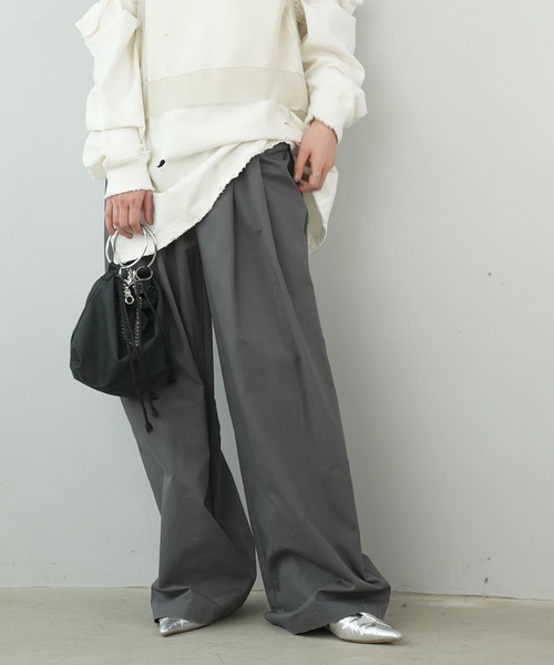 chuclla（チュクラ）の「サークルハンドル ギャザー巾着miniバッグ cha23s004（ショルダーバッグ・レディース・ブラック・FREE）」の14枚目の写真