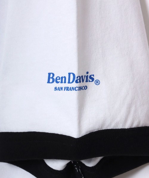 BEN DAVIS(ベンデイビス)の「BEN DAVIS/ベンデイビス OVAL RINGER TEE/オーバーサイズ オーバルロゴ バックプリント リンガー 半袖Tシャツ(Tシャツ/カットソー・メンズ・ホワイト×ブラック/ラベンダー/ホワイト×レッド/ホワイト×グリーン/セージグリーン・M/L/XL)」の16枚目の写真