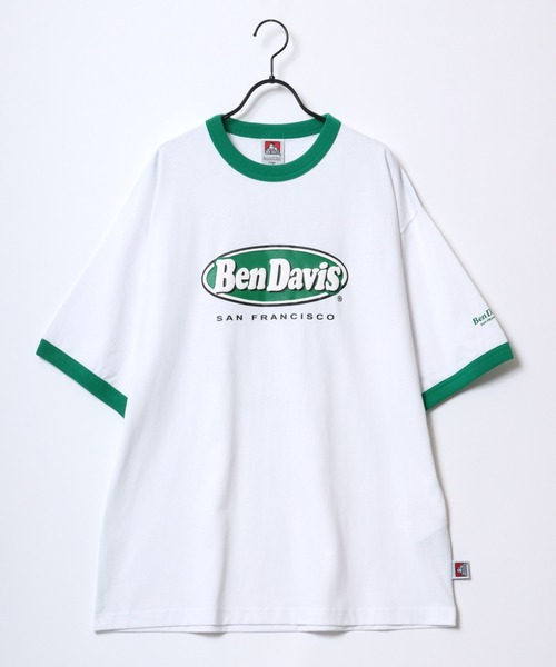 セール】BEN DAVIS/ベンデイビス OVAL RINGER TEE/オーバーサイズ 