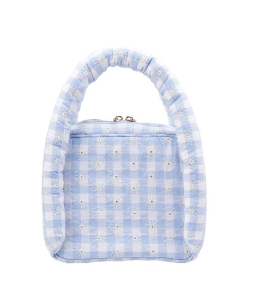 merry jenny（メリージェニー）の「flowerギンガムハンドbag（ハンドバッグ・レディース・ブラック/イエロー/ブルー・FREE）」の12枚目の写真