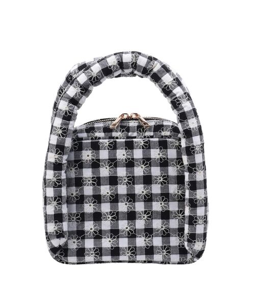 merry jenny（メリージェニー）の「flowerギンガムハンドbag（ハンドバッグ・レディース・ブラック/イエロー/ブルー・FREE）」の15枚目の写真