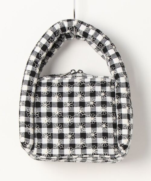 merry jenny（メリージェニー）の「flowerギンガムハンドbag（ハンドバッグ・レディース・ブラック/イエロー/ブルー・FREE）」の2枚目の写真