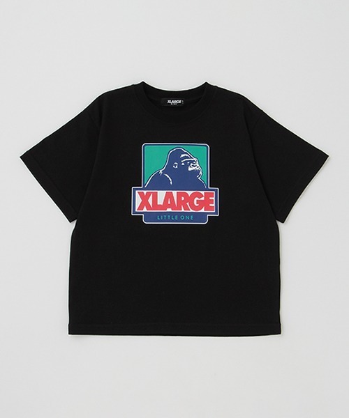 XLARGE KIDS（エクストララージキッズ）の「配色ボックスゴリラ半袖Tシャツ（Tシャツ/カットソー・キッズ・ブラック/ホワイト/グリーン/レッド/パープル・110cm/90cm/100cm/120cm/140cm/130cm/80ｃｍ）」の3枚目の写真