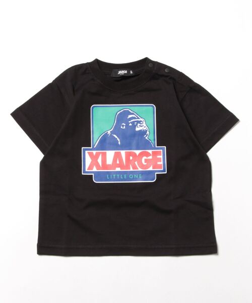 XLARGE KIDS（エクストララージキッズ）の「配色ボックスゴリラ半袖Tシャツ（Tシャツ/カットソー・キッズ・ブラック/ホワイト/グリーン/レッド/パープル・110cm/90cm/100cm/120cm/140cm/130cm/80ｃｍ）」の7枚目の写真