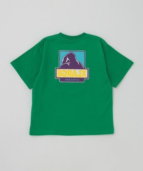 XLARGE KIDS（エクストララージキッズ）の「配色ボックスゴリラ半袖Tシャツ（Tシャツ/カットソー・キッズ・ブラック/ホワイト/グリーン/レッド/パープル・110cm/90cm/100cm/120cm/140cm/130cm/80ｃｍ）」の17枚目の写真