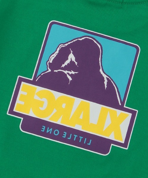 XLARGE KIDS（エクストララージキッズ）の「配色ボックスゴリラ半袖Tシャツ（Tシャツ/カットソー・キッズ・ブラック/ホワイト/グリーン/レッド/パープル・110cm/90cm/100cm/120cm/140cm/130cm/80ｃｍ）」の12枚目の写真