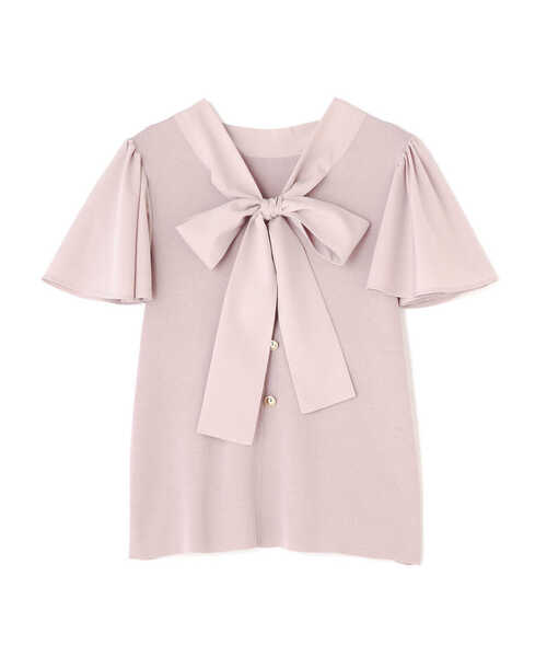 PROPORTION BODY DRESSING(プロポーションボディドレッシング)の「前後2WAYボウタイフレアーニット / 1213170504(ニット/セーター・レディース・ピンク/ネイビー/オフホワイト・FREE)」の21枚目の写真