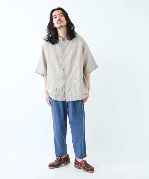 ARMY TWILL（アーミーツイル）の「ARMY TWILL　Stripe Sleeping Half-Sleeve Shirts（シャツ/ブラウス・メンズ・ベージュ系その他/ホワイト系その他・MEDIUM/LARGE）」の11枚目の写真