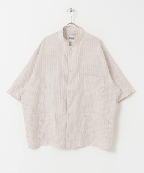 ARMY TWILL（アーミーツイル）の「ARMY TWILL　Stripe Sleeping Half-Sleeve Shirts（シャツ/ブラウス・メンズ・ベージュ系その他/ホワイト系その他・MEDIUM/LARGE）」の10枚目の写真