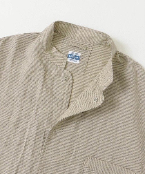 ARMY TWILL（アーミーツイル）の「ARMY TWILL　Stripe Sleeping Half-Sleeve Shirts（シャツ/ブラウス・メンズ・ベージュ系その他/ホワイト系その他・MEDIUM/LARGE）」の13枚目の写真