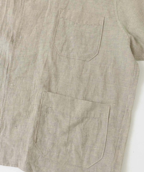 ARMY TWILL（アーミーツイル）の「ARMY TWILL　Stripe Sleeping Half-Sleeve Shirts（シャツ/ブラウス・メンズ・ベージュ系その他/ホワイト系その他・MEDIUM/LARGE）」の15枚目の写真