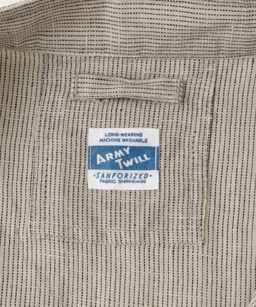 ARMY TWILL（アーミーツイル）の「ARMY TWILL　Stripe Sleeping Half-Sleeve Shirts（シャツ/ブラウス・メンズ・ベージュ系その他/ホワイト系その他・MEDIUM/LARGE）」の18枚目の写真