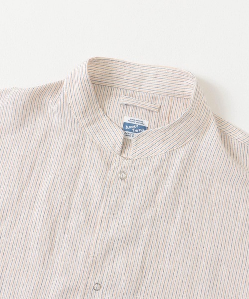 ARMY TWILL（アーミーツイル）の「ARMY TWILL　Stripe Sleeping Half-Sleeve Shirts（シャツ/ブラウス・メンズ・ベージュ系その他/ホワイト系その他・MEDIUM/LARGE）」の19枚目の写真