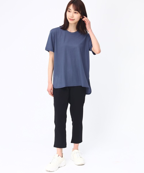AnNet(アネット)の「ストレッチ アンクル丈 レギンスパンツ(その他パンツ・レディース・ブラック/ネイビー/ブルー・3L/4L/5L)」の6枚目の写真