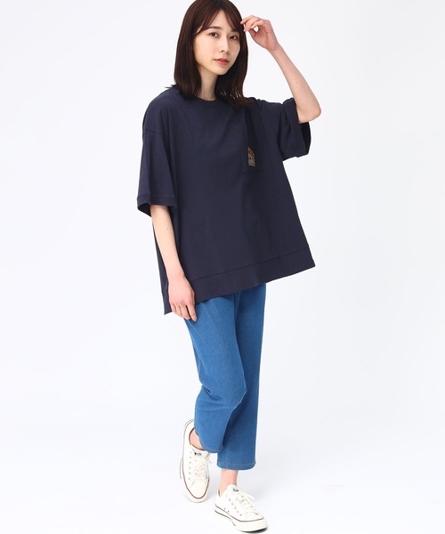 AnNet(アネット)の「ストレッチ アンクル丈 レギンスパンツ(その他パンツ・レディース・ブラック/ネイビー/ブルー・3L/4L/5L)」の4枚目の写真