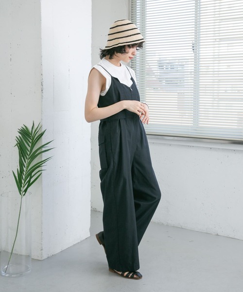 KBF（ケイビーエフ）の「『UR TECH ひやサラクール』ショルダータックカットソー（Tシャツ/カットソー・レディース・オレンジ系その他/オフホワイト/ブラック・ONE）」の18枚目の写真