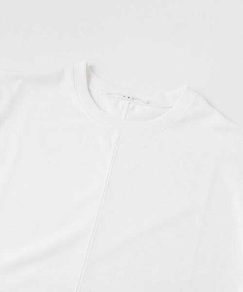 KBF（ケイビーエフ）の「『UR TECH ひやサラクール』ショルダータックカットソー（Tシャツ/カットソー・レディース・オレンジ系その他/オフホワイト/ブラック・ONE）」の10枚目の写真