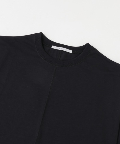 KBF（ケイビーエフ）の「『UR TECH ひやサラクール』ショルダータックカットソー（Tシャツ/カットソー・レディース・オレンジ系その他/オフホワイト/ブラック・ONE）」の11枚目の写真