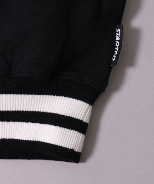STARTER BLACK LABEL（スターターブラックレーベル）の「(YO)【STARTER BLACK LABEL】スウェット ハーフジップ 半袖 プルオーバー（Tシャツ/カットソー・メンズ・ブラック/ホワイト系その他・MEDIUM/LARGE/X-LARGE）」の20枚目の写真