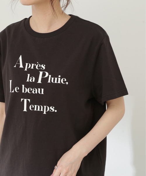 N.（N. Natural Beauty Basic）（エヌエヌナチュラルビューティーベーシック）の「◆ＢＩＧ　ＬＯＧＯ　Ｔシャツ（Tシャツ/カットソー・レディース・オフホワイト/チャコール/ピンク・MEDIUM）」の11枚目の写真