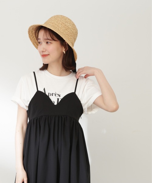 N.（N. Natural Beauty Basic）（エヌエヌナチュラルビューティーベーシック）の「◆ＢＩＧ　ＬＯＧＯ　Ｔシャツ（Tシャツ/カットソー・レディース・オフホワイト/チャコール/ピンク・MEDIUM）」の19枚目の写真