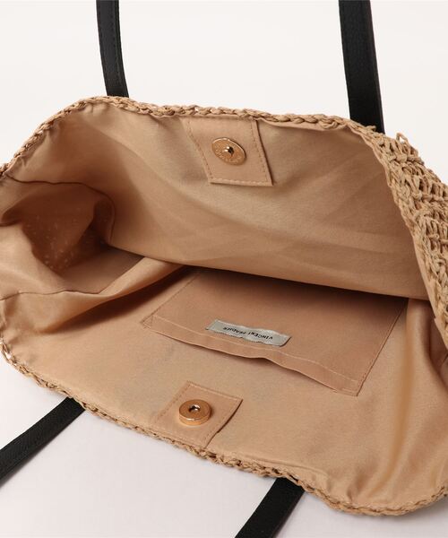 Vincent Pradier（ヴァンサンプラディエ）の「(VINCENT PRADIER)異素材コンビトートバッグ（トートバッグ・レディース・ブラック・FREE）」の4枚目の写真