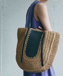 (VINCENT PRADIER)異素材コンビトートバッグ