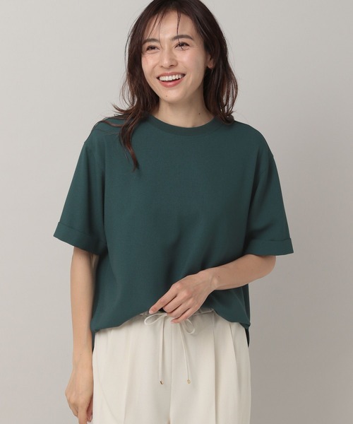 Elura（エルーラ）の「サラサラサマー2WAYブラウス（シャツ/ブラウス・レディース・ネイビー/ホワイト/ブラック/グリーン系その他4/ライトピンク/ホワイト系その他5/ダークネイビー/カーキ/ブルー系その他6・MEDIUM/LARGE/SMALL）」の6枚目の写真