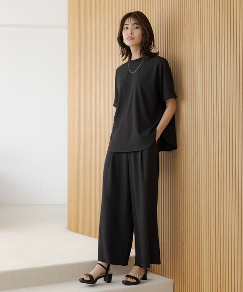 Elura（エルーラ）の「サラサラサマー2WAYブラウス（シャツ/ブラウス・レディース・ネイビー/ホワイト/ブラック/グリーン系その他4/ライトピンク/ホワイト系その他5/ダークネイビー/カーキ/ブルー系その他6・MEDIUM/LARGE/SMALL）」の14枚目の写真