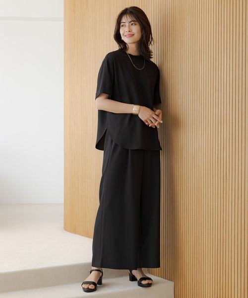 Elura（エルーラ）の「サラサラサマー2WAYブラウス（シャツ/ブラウス・レディース・ネイビー/ホワイト/ブラック/グリーン系その他4/ライトピンク/ホワイト系その他5/ダークネイビー/カーキ/ブルー系その他6・MEDIUM/LARGE/SMALL）」の15枚目の写真