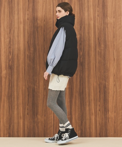 MERLOT（メルロー）の「ボリューム袖ベーシックストライプシャツ（シャツ/ブラウス・レディース・ネイビー/マスタード/ブルー・FREE）」の10枚目の写真