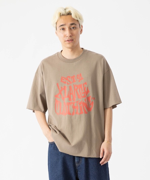 XLARGE（エクストララージ）の「EST.91 RAW EDGE S/S TEE（Tシャツ/カットソー・メンズ・ベージュ/ブラック・XL/S/M/L）」の8枚目の写真