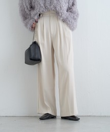 Lui's | ハイウエストワイドパンツ(セットアップ対応)(スラックス)