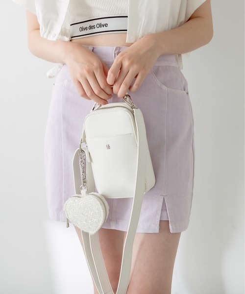 OLIVE des OLIVE（オリーブデオリーブ）の「ハートポーチ付スマホ