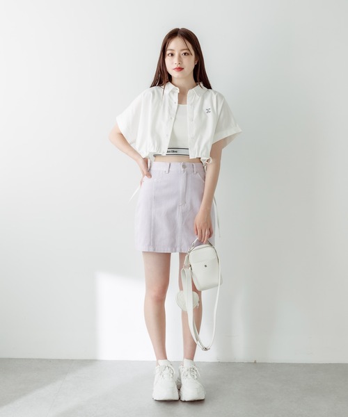 OLIVE des OLIVE（オリーブデオリーブ）の「ハートポーチ付スマホショルダー　1031120210（ショルダーバッグ・レディース・サックスブルー/ブラック/ホワイト・FREE）」の9枚目の写真