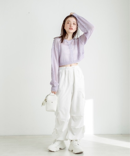 OLIVE des OLIVE（オリーブデオリーブ）の「ハートポーチ付スマホショルダー　1031120210（ショルダーバッグ・レディース・サックスブルー/ブラック/ホワイト・FREE）」の14枚目の写真