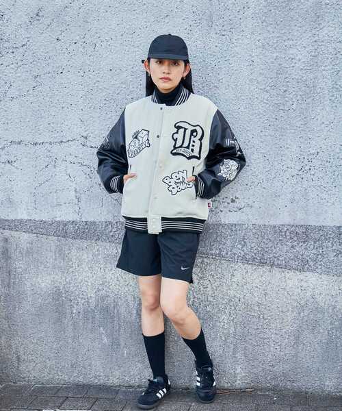 BEN DAVIS（ベンデイビス）の「【BEN DAVIS(ベンデイビス)】 BD STADIUM JACKET / レザー ワッペン ジャケット スタジャン（スタジャン・メンズ・ブラウン/ホワイト/ブルー/ブラック・X-LARGE/MEDIUM/LARGE）」の16枚目の写真
