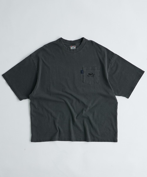 WHO'S WHO gallery（フーズフーギャラリー）の「COOPER FACT ヘビーウェイト ビッグ 刺繍ポケットTEE（Tシャツ/カットソー・メンズ・ブラック/チャコールグレー/ネイビー/ホワイト・FREE）」の20枚目の写真