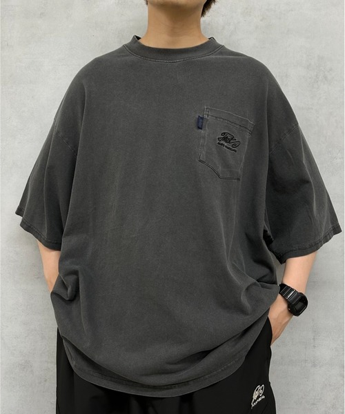 WHO'S WHO gallery（フーズフーギャラリー）の「COOPER FACT ヘビーウェイト ビッグ 刺繍ポケットTEE（Tシャツ/カットソー・メンズ・ブラック/チャコールグレー/ネイビー/ホワイト・FREE）」の18枚目の写真