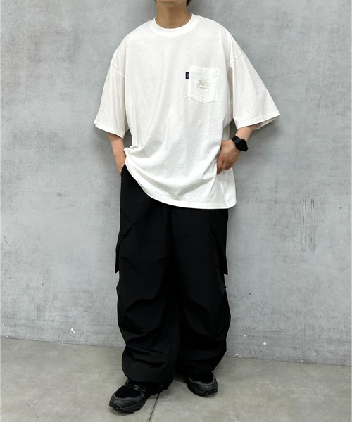 WHO'S WHO gallery（フーズフーギャラリー）の「COOPER FACT ヘビーウェイト ビッグ 刺繍ポケットTEE（Tシャツ/カットソー・メンズ・ブラック/チャコールグレー/ネイビー/ホワイト・FREE）」の11枚目の写真