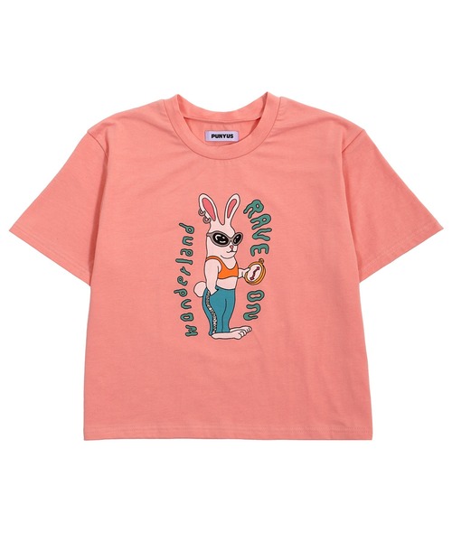 PUNYUS（プニュズ）の「RAVE ON WONDERLAND Tシャツ（Tシャツ/カットソー・レディース・オレンジ/ホワイト/ブラック・2/1/4/3）」の12枚目の写真