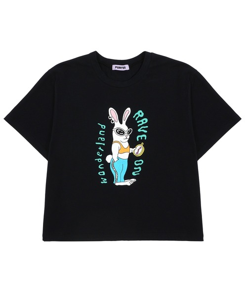 PUNYUS（プニュズ）の「RAVE ON WONDERLAND Tシャツ（Tシャツ/カットソー・レディース・オレンジ/ホワイト/ブラック・2/1/4/3）」の19枚目の写真