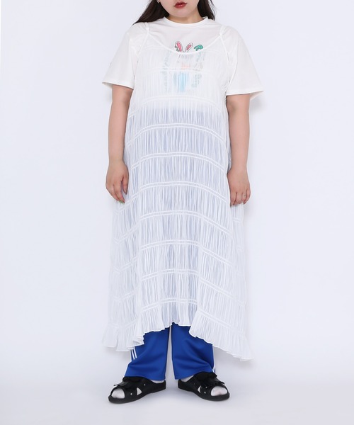 PUNYUS（プニュズ）の「RAVE ON WONDERLAND Tシャツ（Tシャツ/カットソー・レディース・オレンジ/ホワイト/ブラック・2/1/4/3）」の10枚目の写真