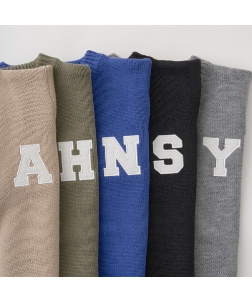 b・ROOM(ビールーム)の「【マシーンウォッシャブル対応】アップリケニットカーディガン(カーディガン/ボレロ・キッズ・トップグレー/ベージュ/ブルー/ブラック/カーキ・LARGE/MEDIUM)」の7枚目の写真