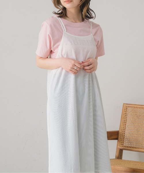 RETRO GIRL（レトロガール）の「バッククロスシアーOP（ワンピース・レディース・ナチュラル/ブラック/ブルー・FREE）」の15枚目の写真