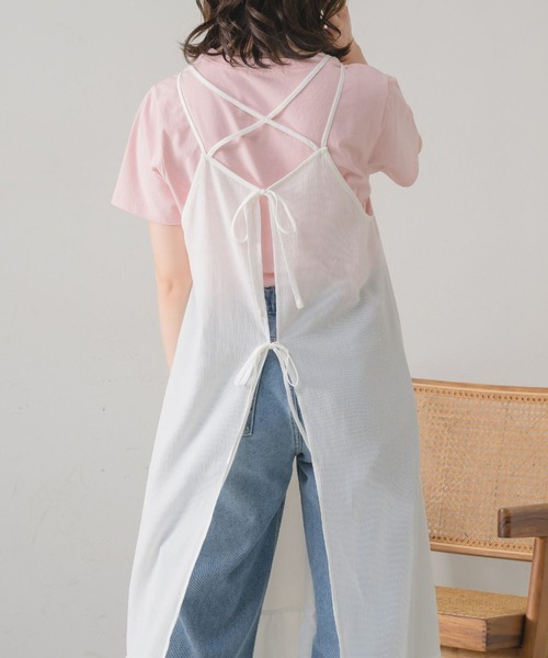 RETRO GIRL（レトロガール）の「バッククロスシアーOP（ワンピース・レディース・ナチュラル/ブラック/ブルー・FREE）」の17枚目の写真