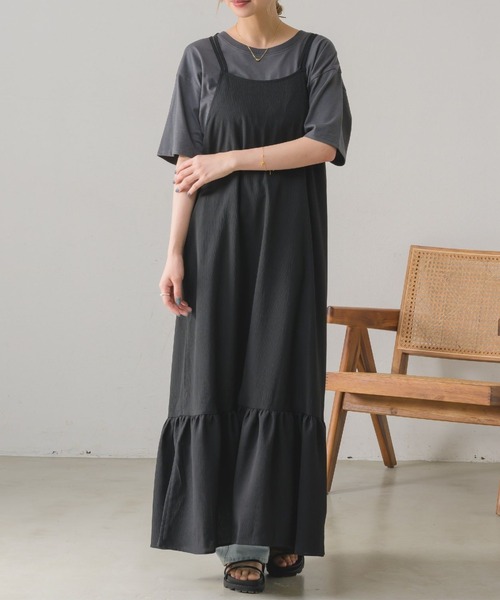 RETRO GIRL（レトロガール）の「バッククロスシアーOP（ワンピース・レディース・ナチュラル/ブラック/ブルー・FREE）」の19枚目の写真