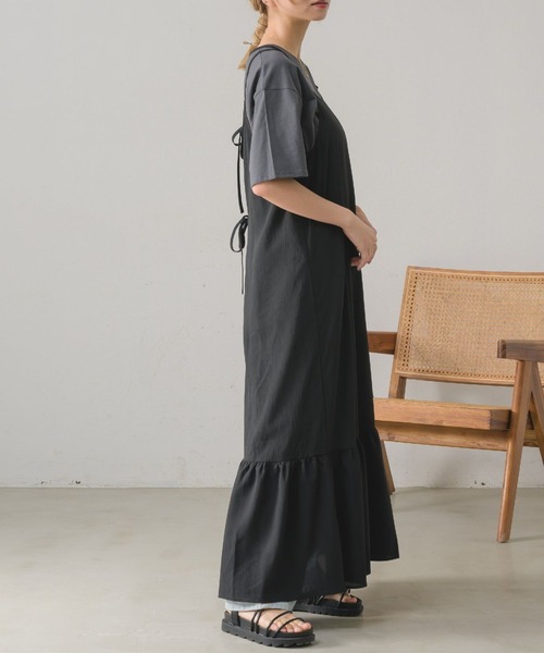 RETRO GIRL（レトロガール）の「バッククロスシアーOP（ワンピース・レディース・ナチュラル/ブラック/ブルー・FREE）」の21枚目の写真